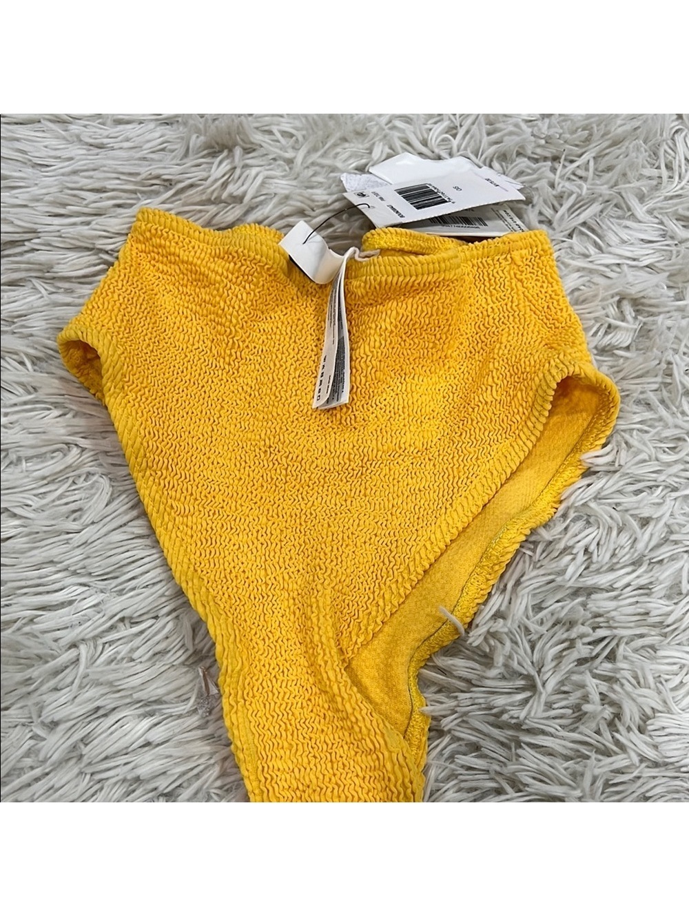 bond-eye The Palmer High Waist Bikini Bottoms yellow one size